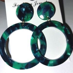 Trendy Acrylic Resin Earrings